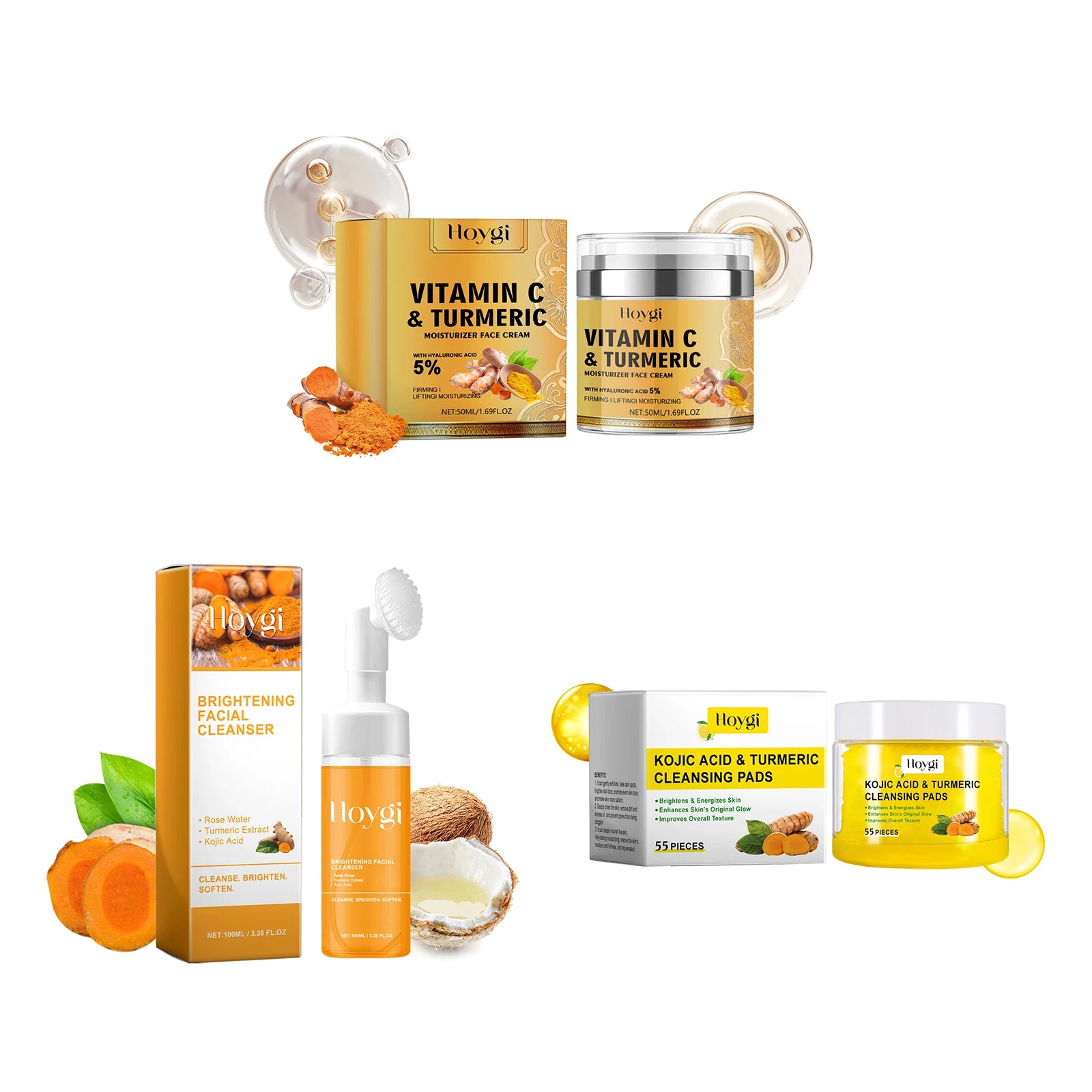 Hoygi Turmeric Facial Cleanser for Acne & Oil Control 100ml