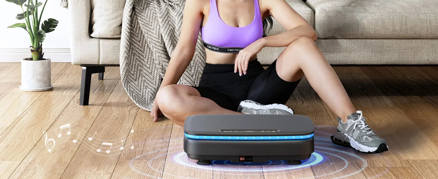 MERACH Vibration Plate - Whole Body Workout, LED Lights