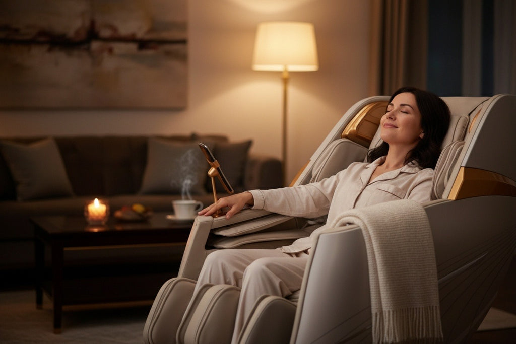 4D Massage Chair Zero Gravity Shiatsu Heat + AI Voice Control