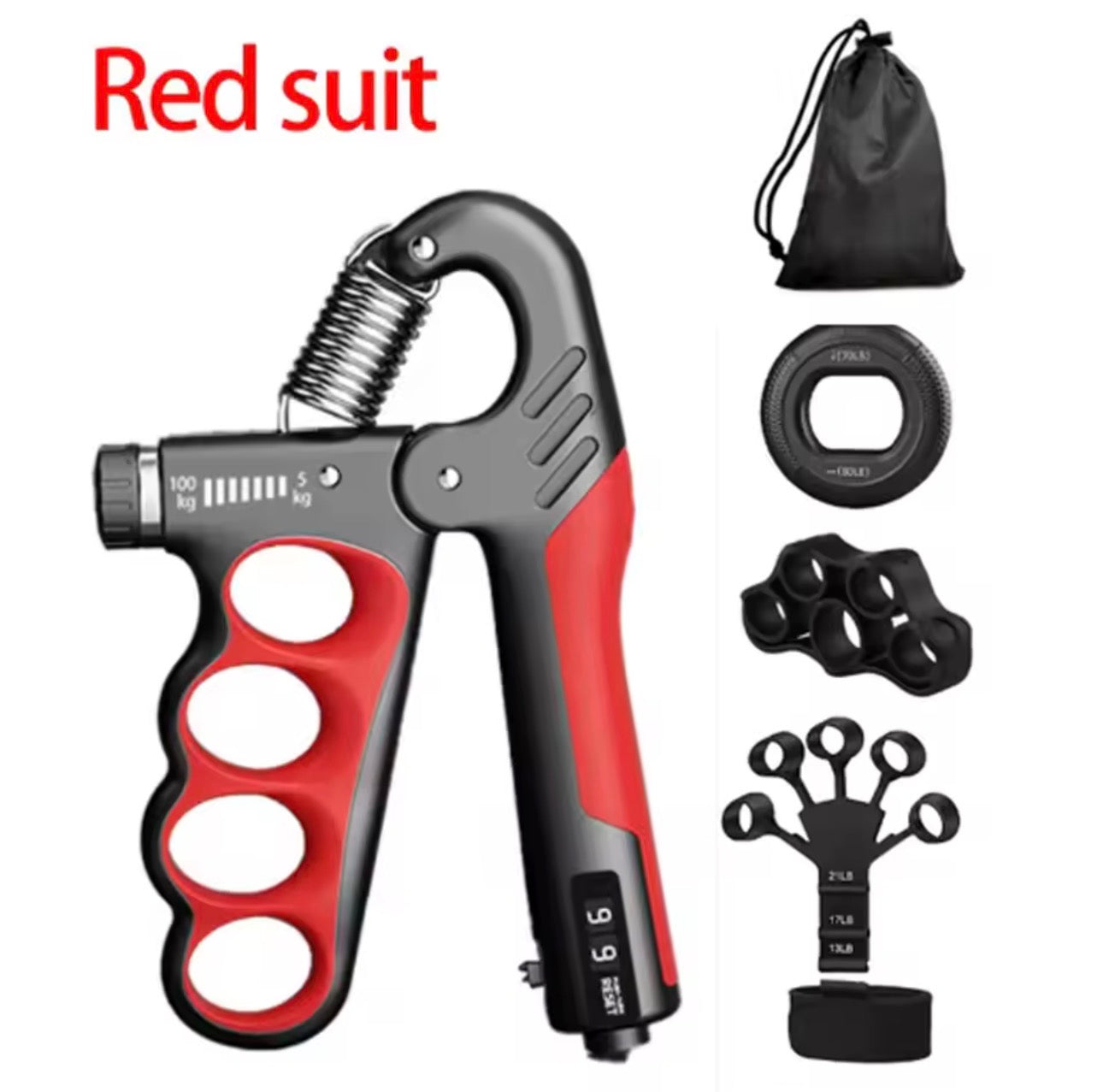 Grip Strength Trainer, Adjustable Resistance, Hand Exerciser