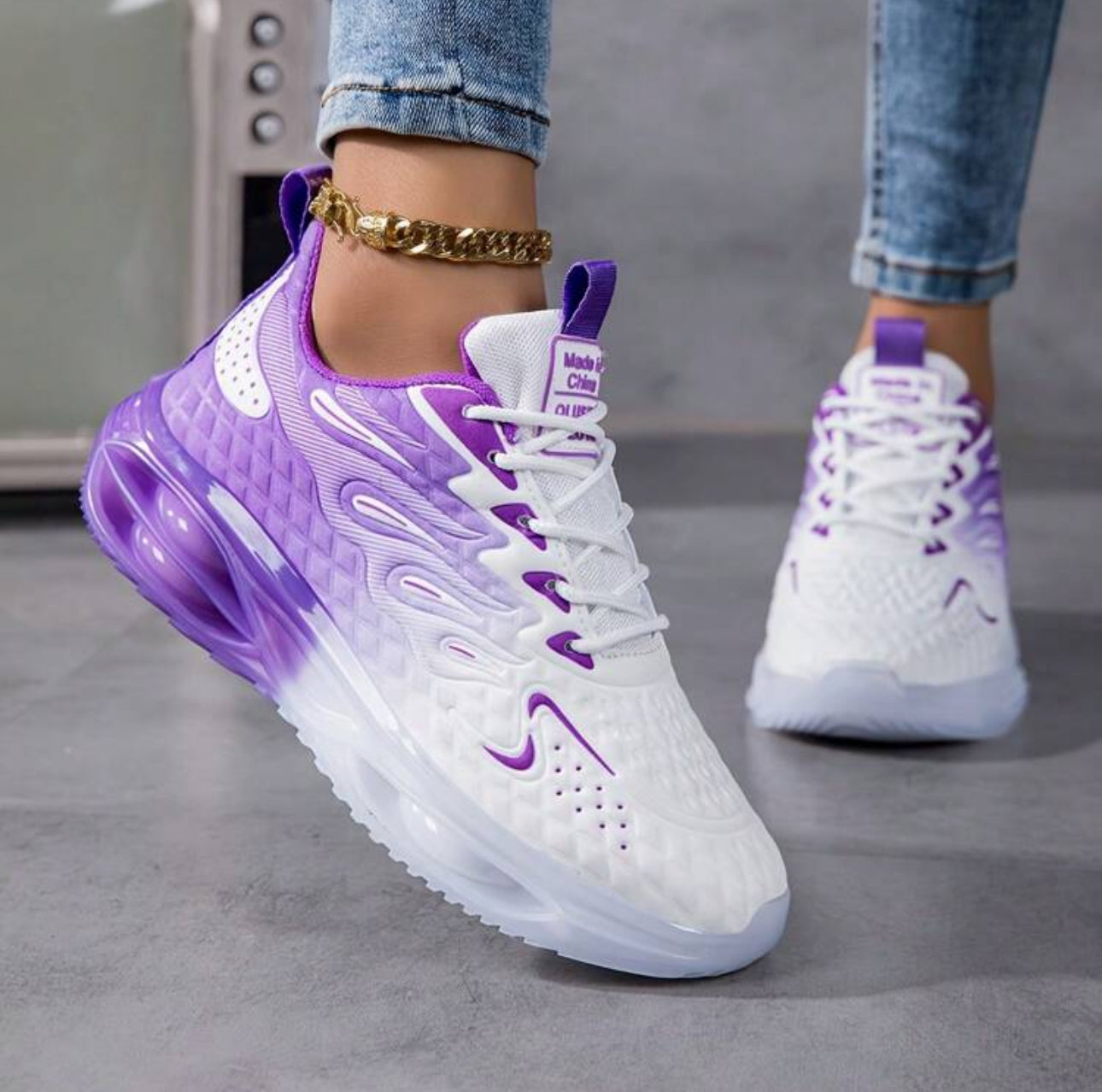Stylish Orthopedic Sneakers—Lightweight, Double Air-Cushioned & Comfy for All-Day Walking & Running!