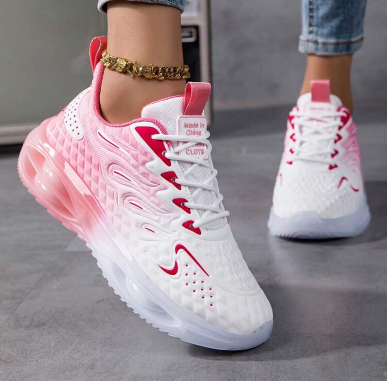Stylish Orthopedic Sneakers—Lightweight, Double Air-Cushioned & Comfy for All-Day Walking & Running!