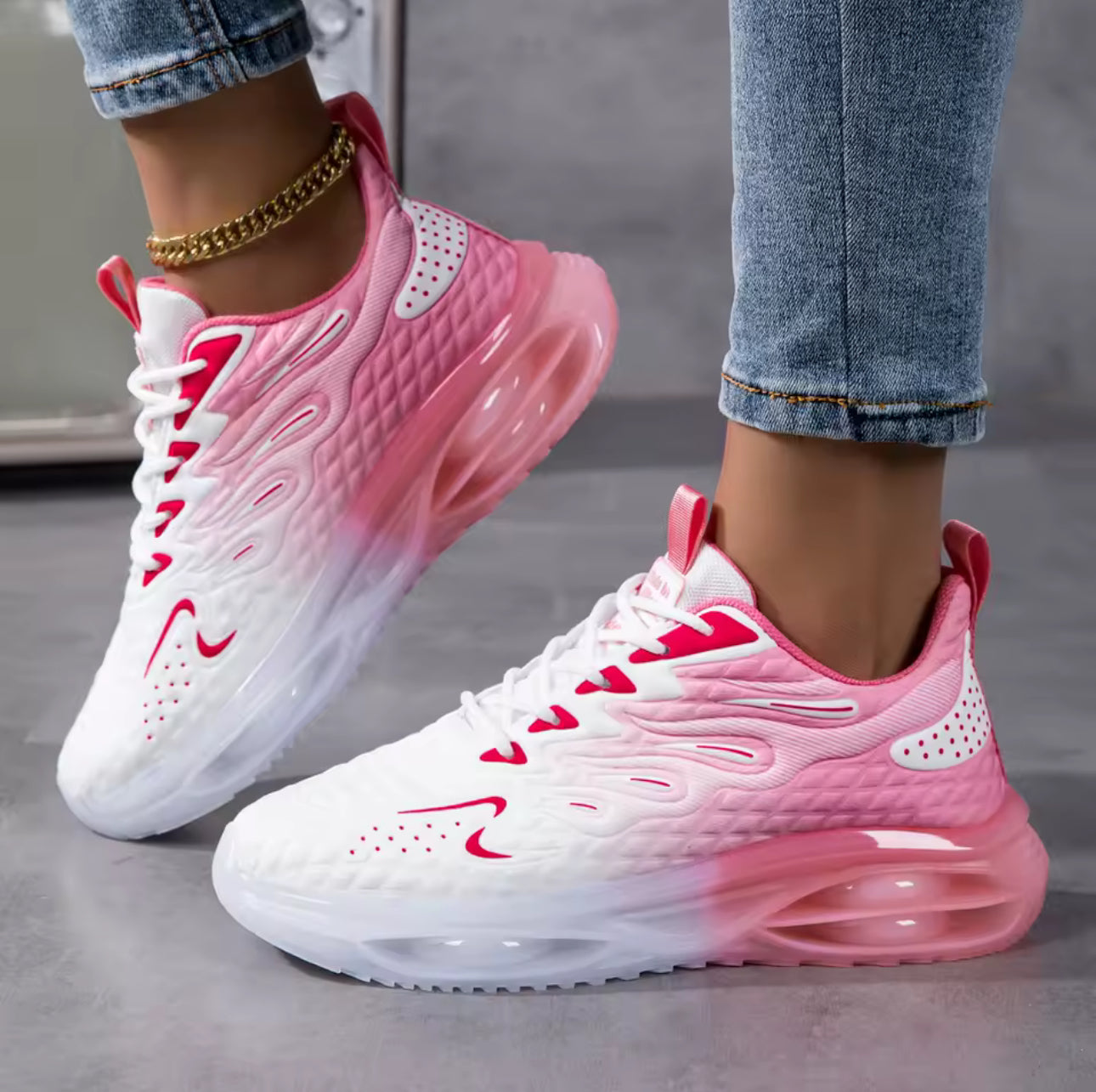 Stylish Orthopedic Sneakers—Lightweight, Double Air-Cushioned & Comfy for All-Day Walking & Running!