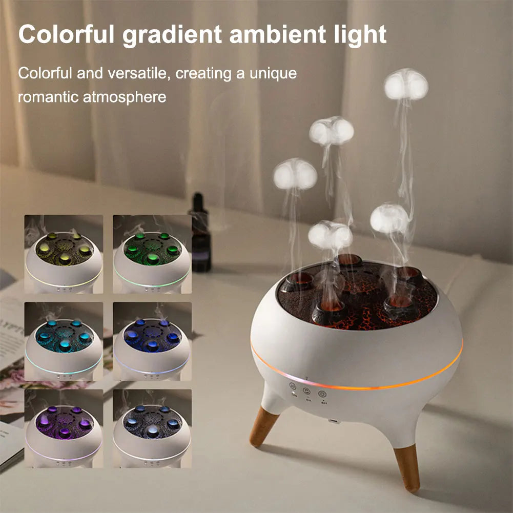 Jellyfish Air Humidifier with Remote, Cool Mist & Lights