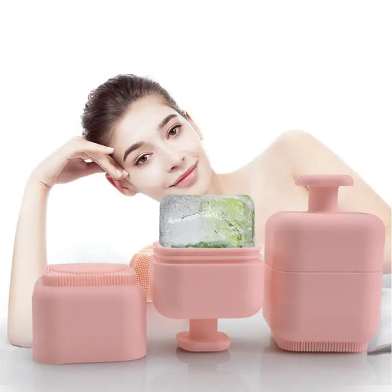 Facial Ice Roller - Leak-Proof, Reusable & Massage Grid