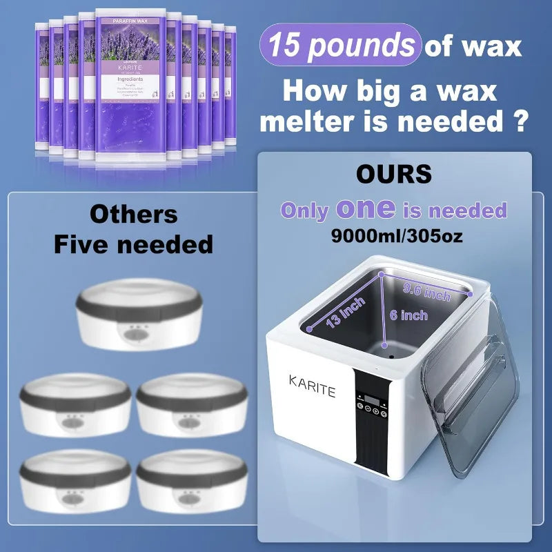 KARITE Paraffin Wax Machine – Hand & Foot Spa, Smart Timer
