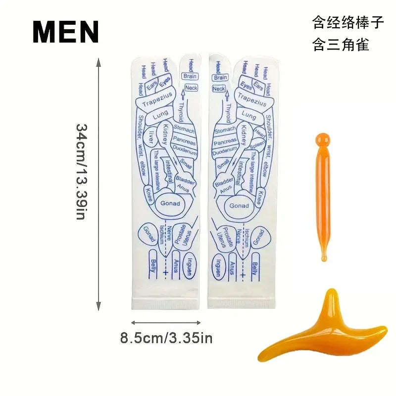 Massage Relieve Tired Feet Acupressure Reflexology Socks
