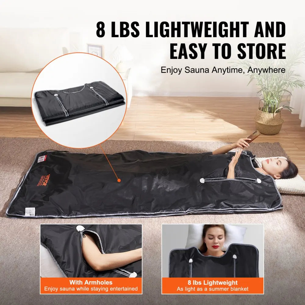 VEVOR Portable Infrared Sauna Blanket for Detox & Relaxation