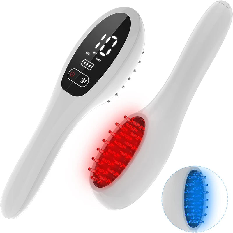 Laser Hair Growth Comb – LED Light & Massage Therapy
