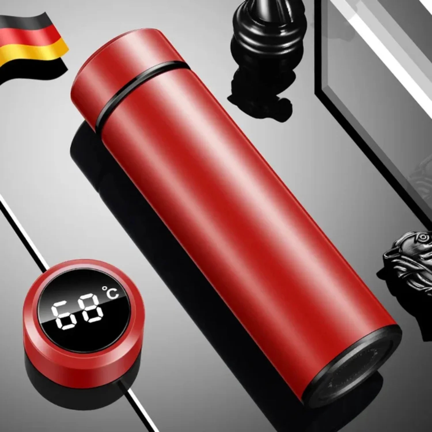 500ML Tea Water Separation Intelligent Insulated Mug Thermos Flask Stainless Steel Vacuum Kettle Coffee Mug Thermos Mug