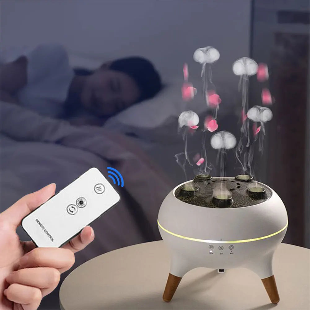 Jellyfish Air Humidifier with Remote, Cool Mist & Lights