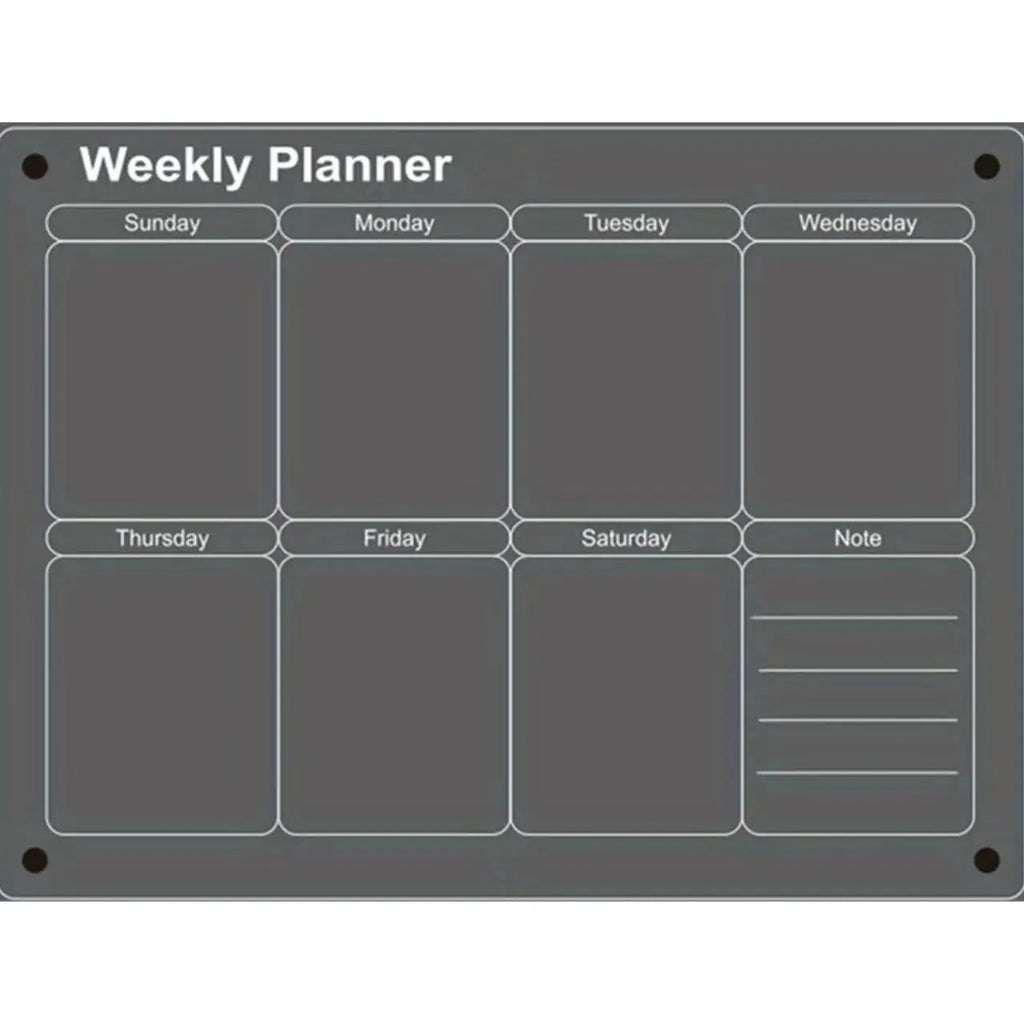 Magnetic Dry Erase Calendar for Fridge - Monthly & Weekly Planner