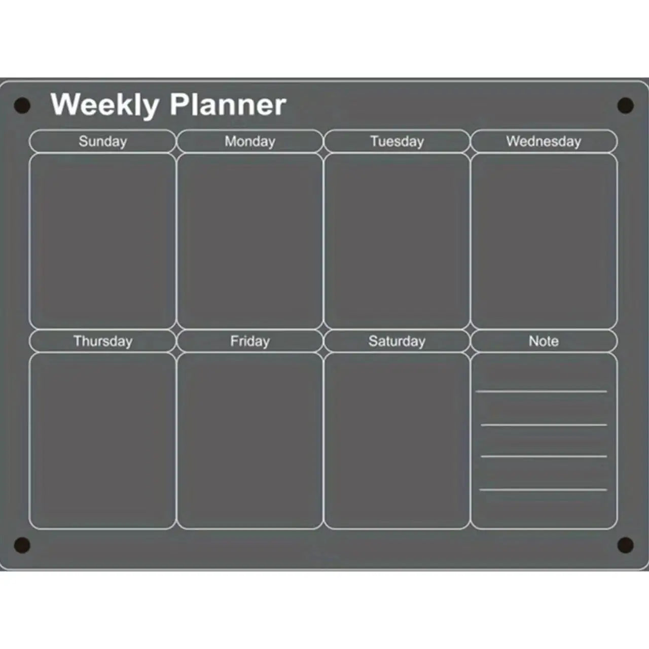 Magnetic Dry Erase Calendar for Fridge - Monthly & Weekly Planner