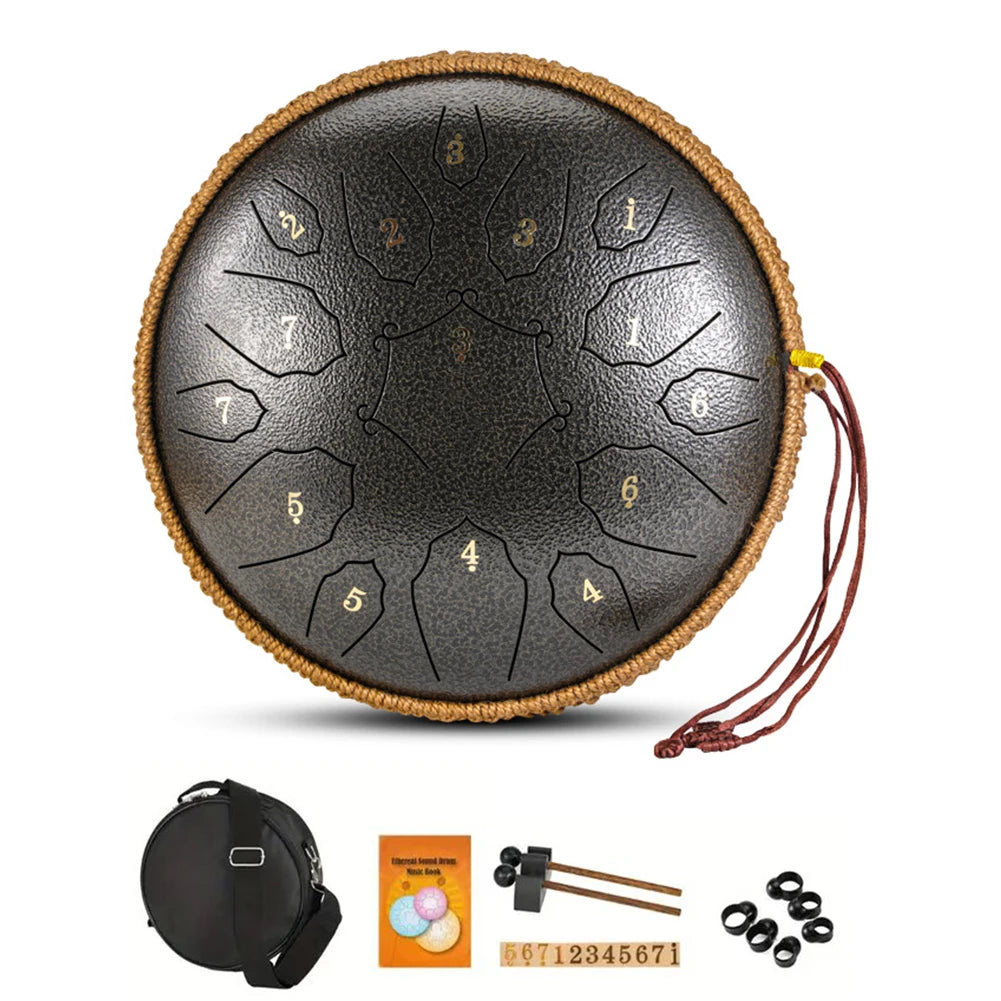 12" D Major Ethereal Drum – 15 Notes, Bag & Drumsticks