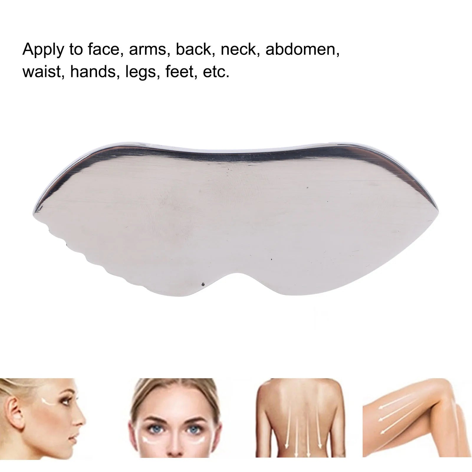 Gua Sha Facial Tool Ergonomic Massage Board for Pain Relief