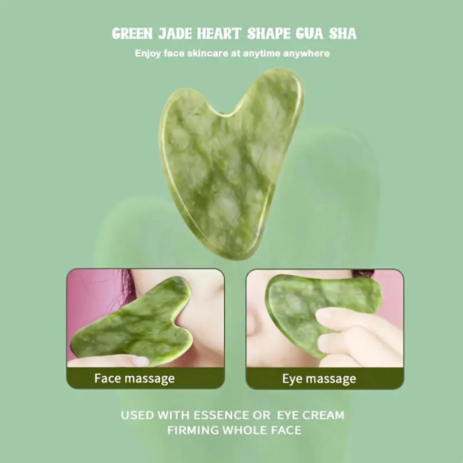 Heart-Shaped Gua Sha Tool for Facial & Body Massage