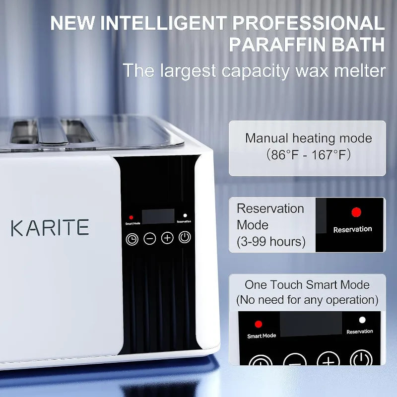 KARITE Paraffin Wax Machine – Hand & Foot Spa, Smart Timer