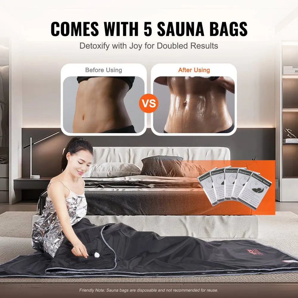 VEVOR Portable Infrared Sauna Blanket for Detox & Relaxation
