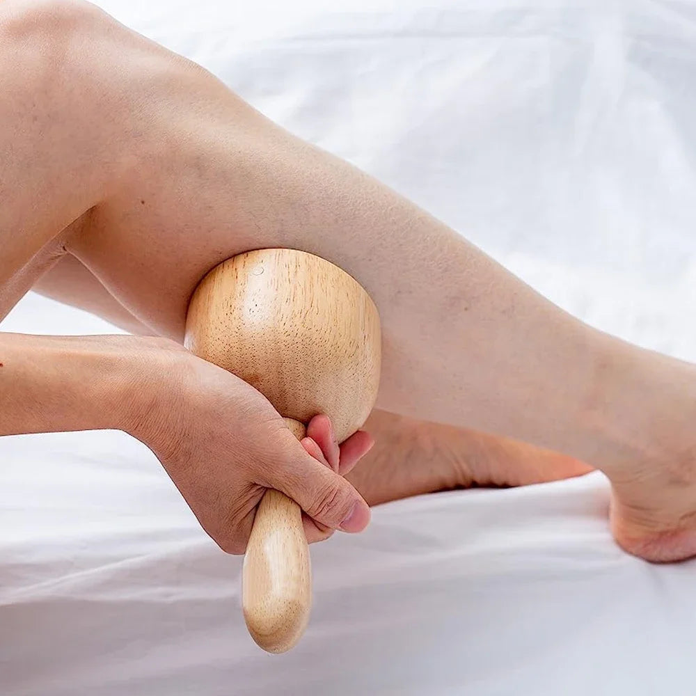 Wooden Therapy Cup & Roller – Body Shaping & Cellulite Care