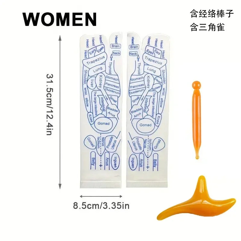 Massage Relieve Tired Feet Acupressure Reflexology Socks