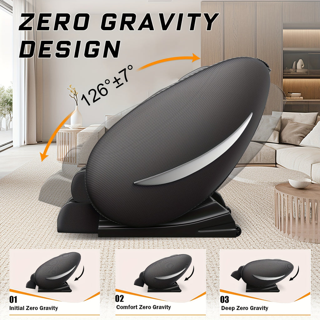 Zero Gravity Full Body Massage Chair with Heat & Foot Roller