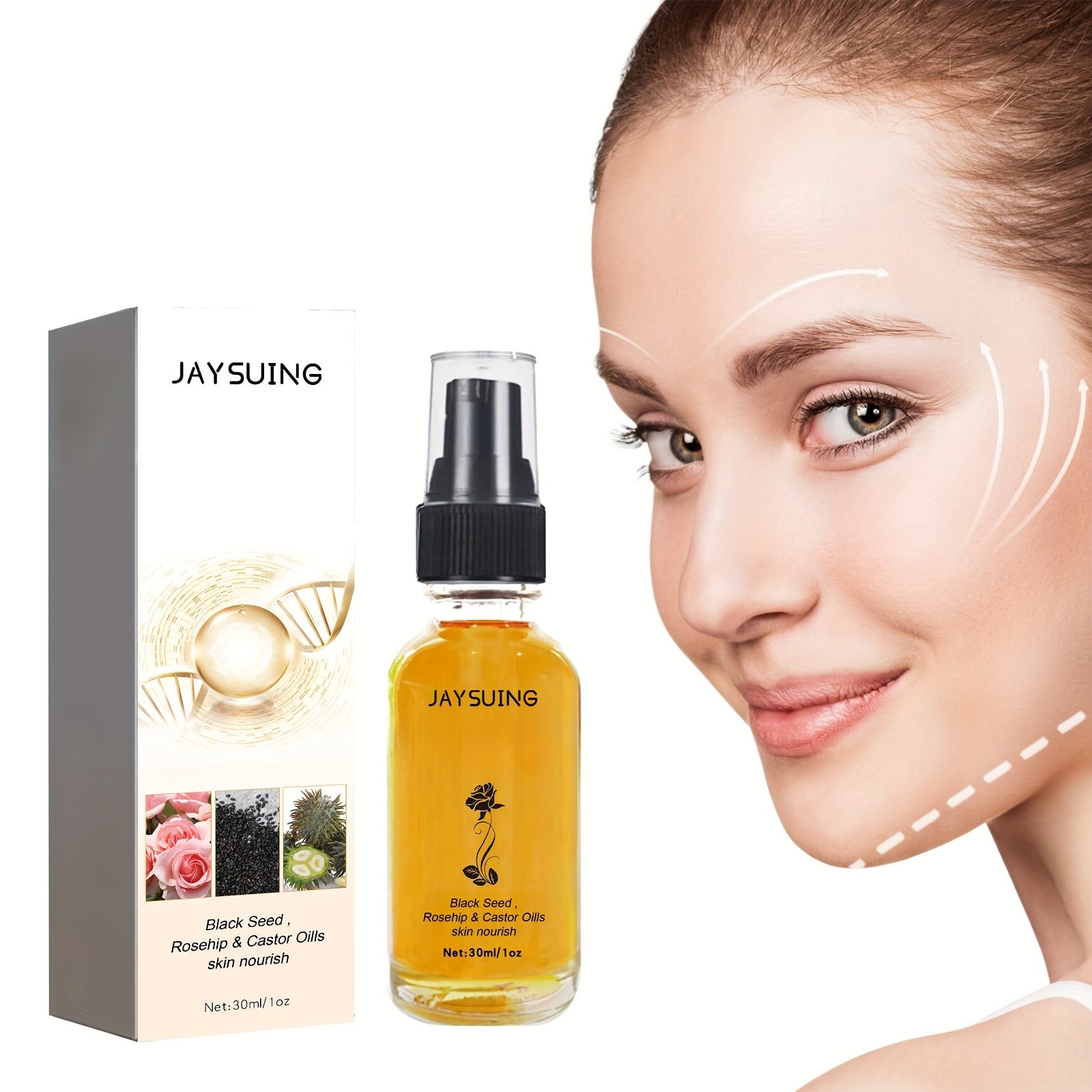 Facial Moisturizing Oil, Hydrating & Plumping, 1 fl.oz