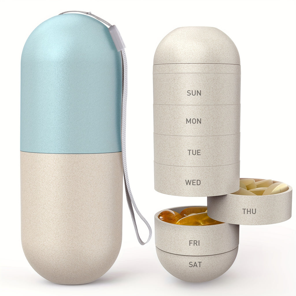Large Weekly Pill Organizer – BPA-Free & Moisture-Proof