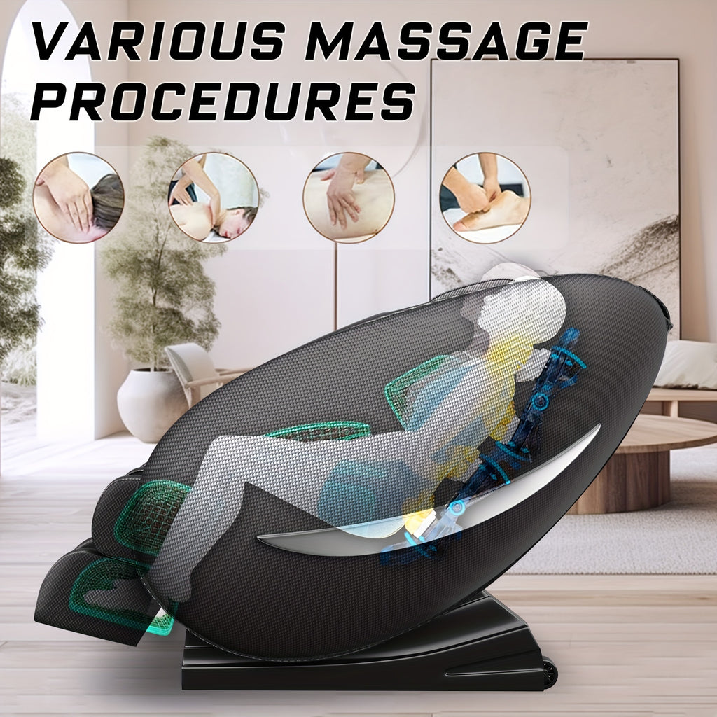 Zero Gravity Full Body Massage Chair with Heat & Foot Roller