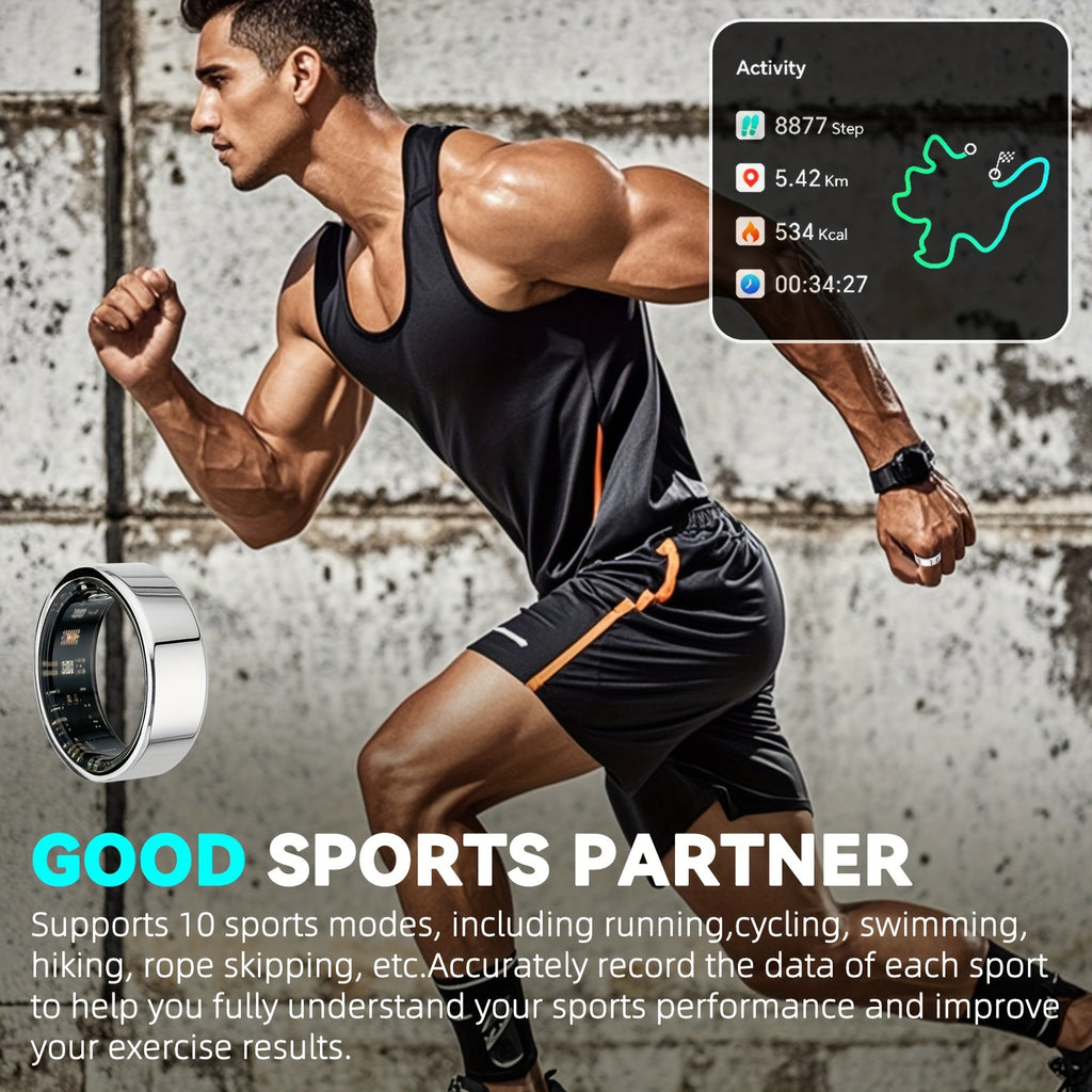Smart Ring - Fitness, Sleep & Activity Tracker for iPhone/Android