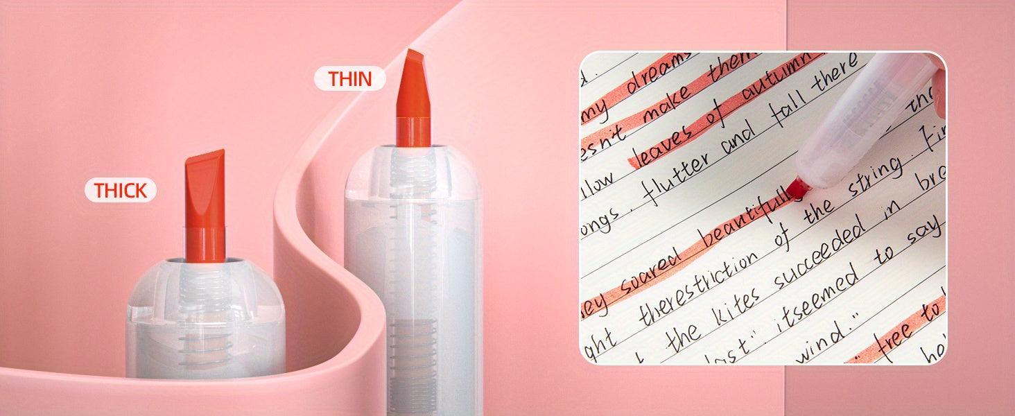 Aesthetic Pastel Gel Ink Pen Set with Highlighter 10 Pack