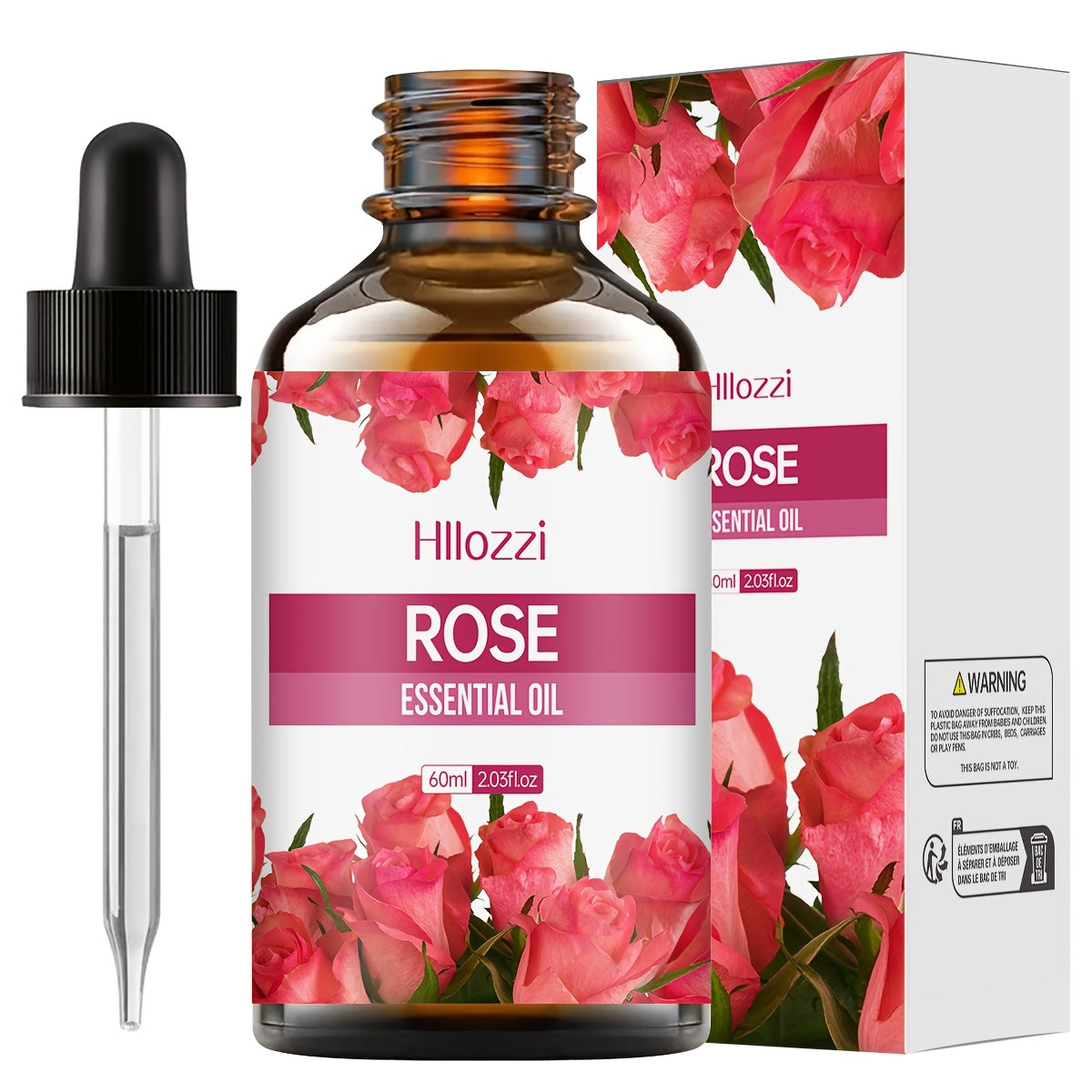 60ml Rose Essential Oil for Massage, Bath & Skincare