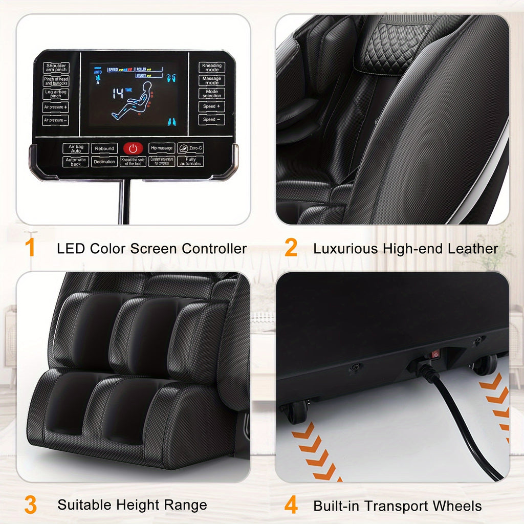 Zero Gravity Full Body Massage Chair with Heat & Foot Roller