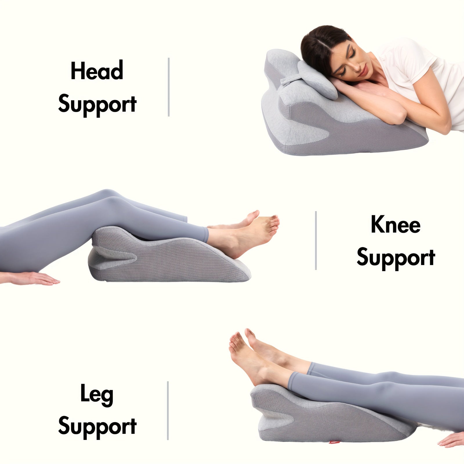 Supportive Wedge Pillow for Back, Neck, Leg & Acid Reflux