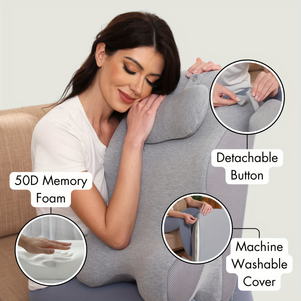 Supportive Wedge Pillow for Back, Neck, Leg & Acid Reflux