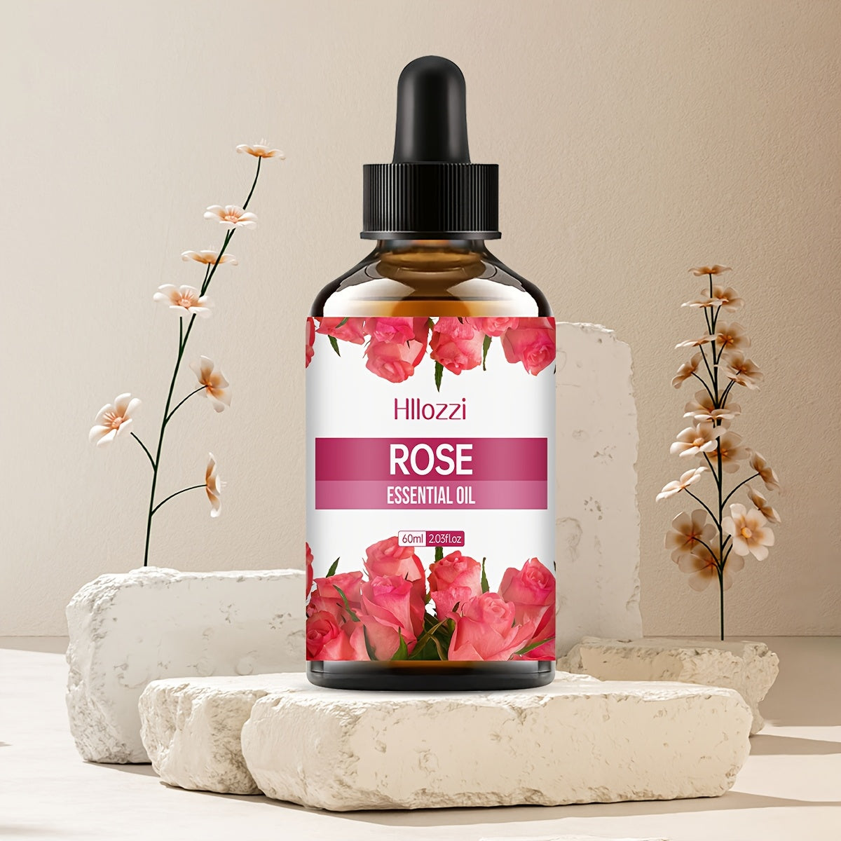 60ml Rose Essential Oil for Massage, Bath & Skincare