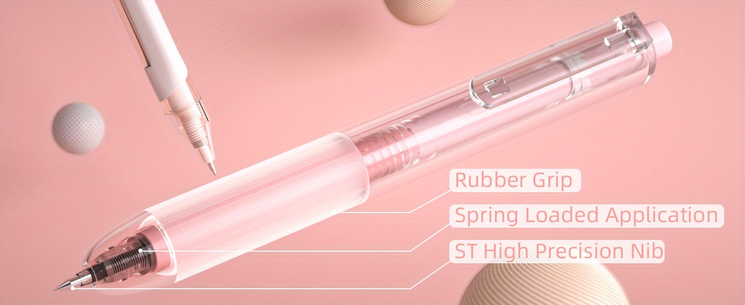 Aesthetic Pastel Gel Ink Pen Set with Highlighter 10 Pack