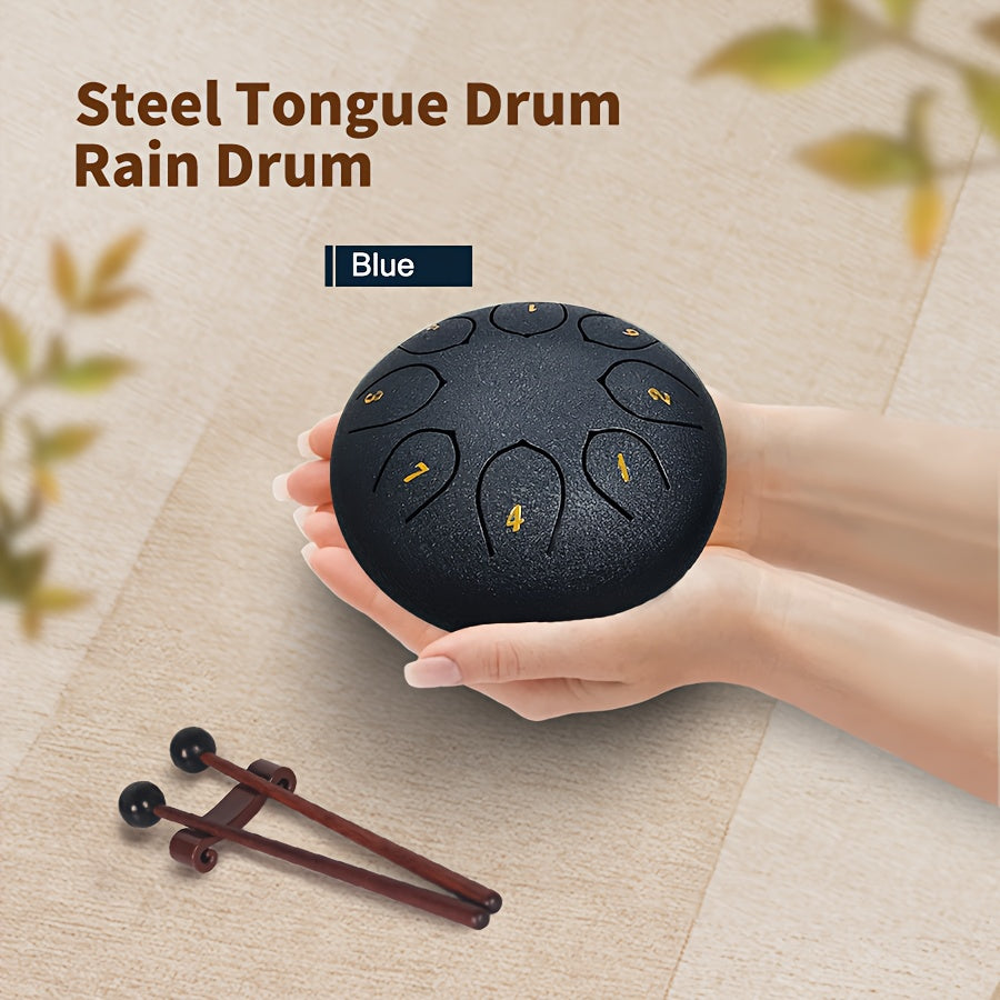 6-8” Steel Rain Drum – 11-Tone, Waterproof & Rust-Proof