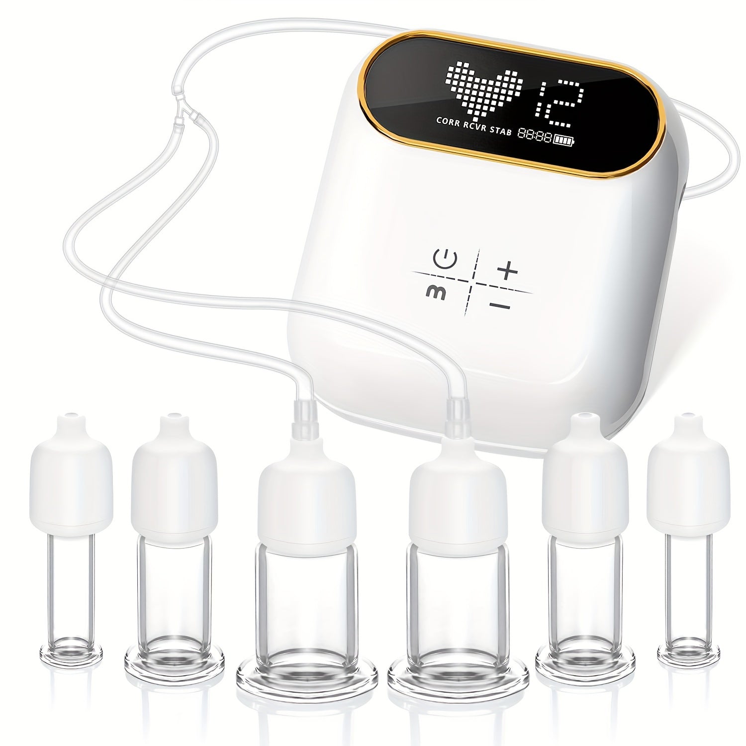 Glo Thera Electric Facial Cupping Set, 3-in-1 Gua Sha Tools